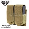 Double M14 Magazine Pouch (holds 4 mags) Tan CONDOR