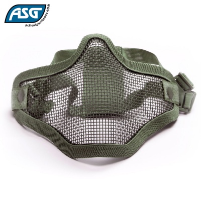 Half Face Mesh Mask OD Green with Double Strap ASG