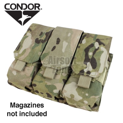 Triple M4 Magazine Pouch (holds 6 mags) Multicam CONDOR