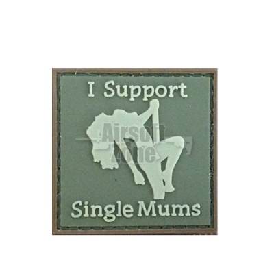 I Support Single Mums (OD) PVC Velcro Patch
