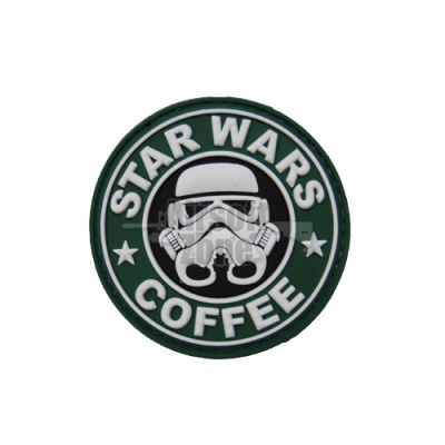 Star Wars and Coffee PVC Velcro Patch