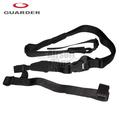 Tactical Three Point Sling (wide version) Black Guarder