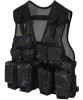 Kids Assault Vest BTP Black Camo Kombat UK