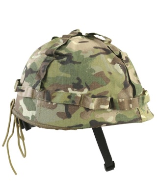 Kids M1 Helmet with BTP Camo Cover Kombat UK