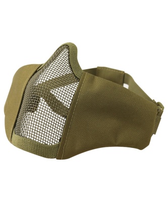Recon Half Face Mesh Mask Coyote with Cheek Pads Kombat UK