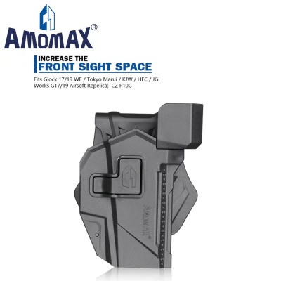 Tactical Holster for Glock Series with RDS on Rotating Paddle AMOMAX