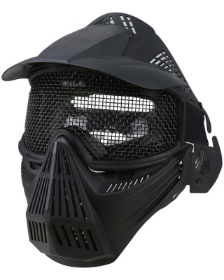 Full Face Mesh Mask Black Kombat UK