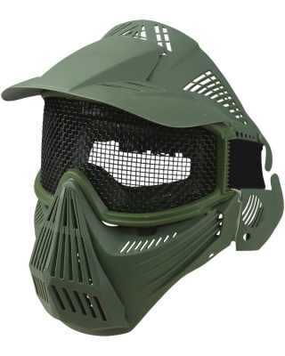 Full Face Mesh Mask Olive Green Kombat UK