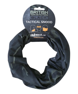 Tactical Snood BTP Black Camo Kombat UK