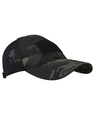 Special Ops Baseball Cap with Velcro BTP Black Camo Kombat UK